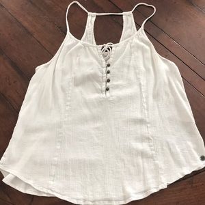 White Roxy tank top!